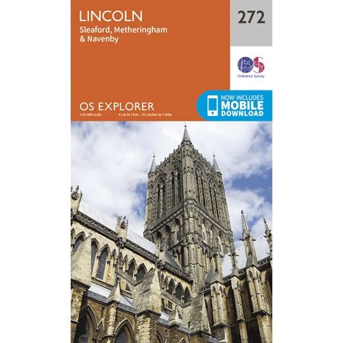 OS Explorer Map 272 - Lincoln and Sleaford
